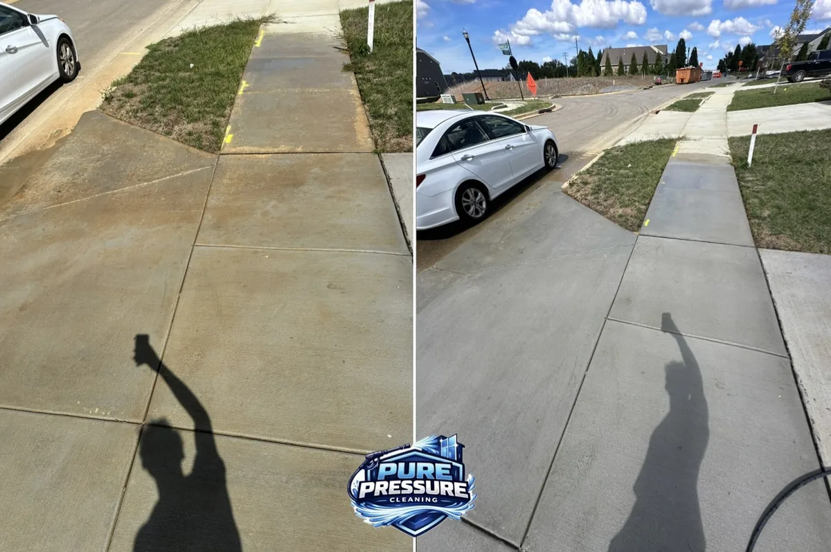 Driveway and public sidewalk