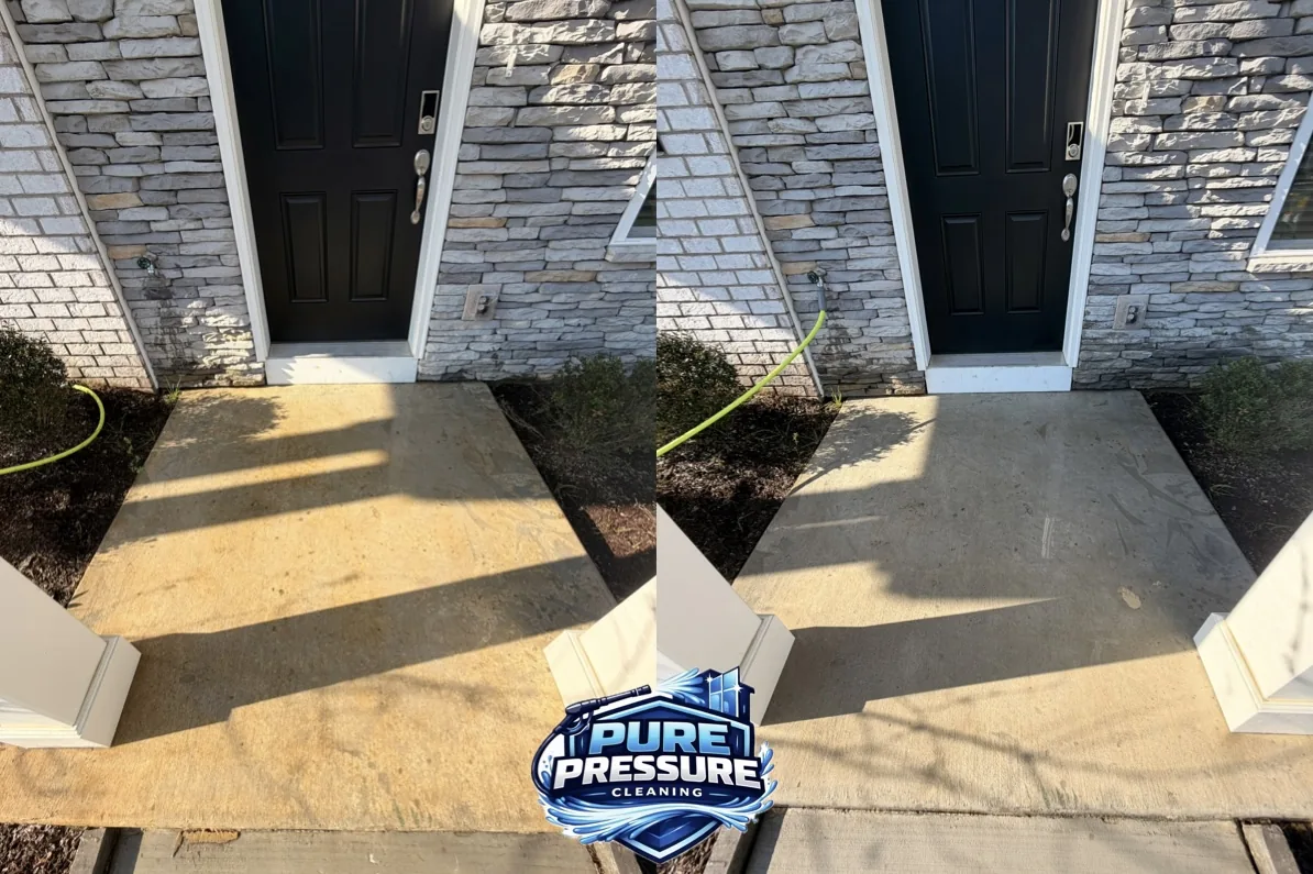 Front entry path and landing